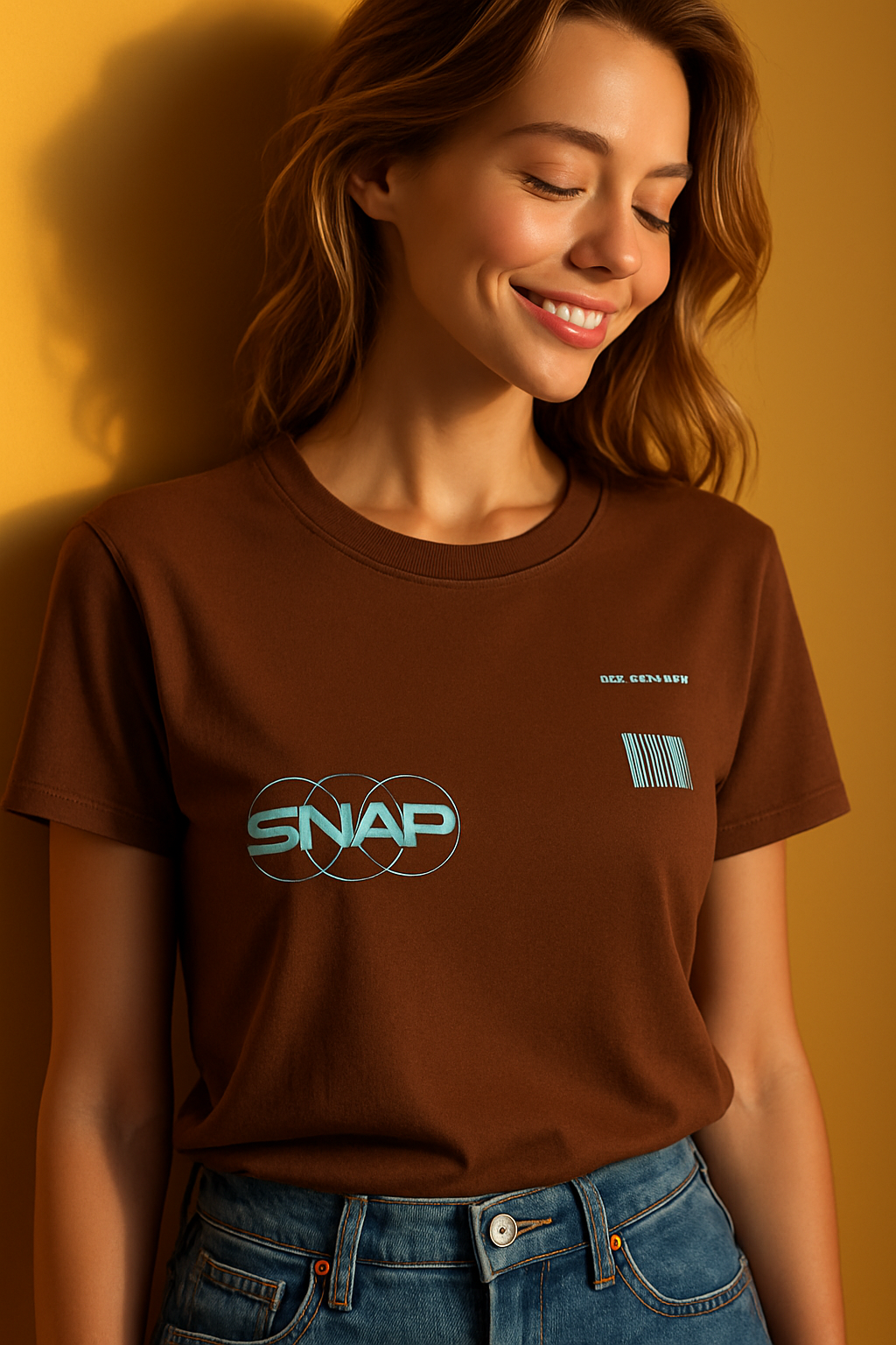 Camiseta snap unisex
