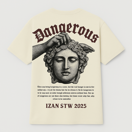 camiseta oversize DANGEROUS