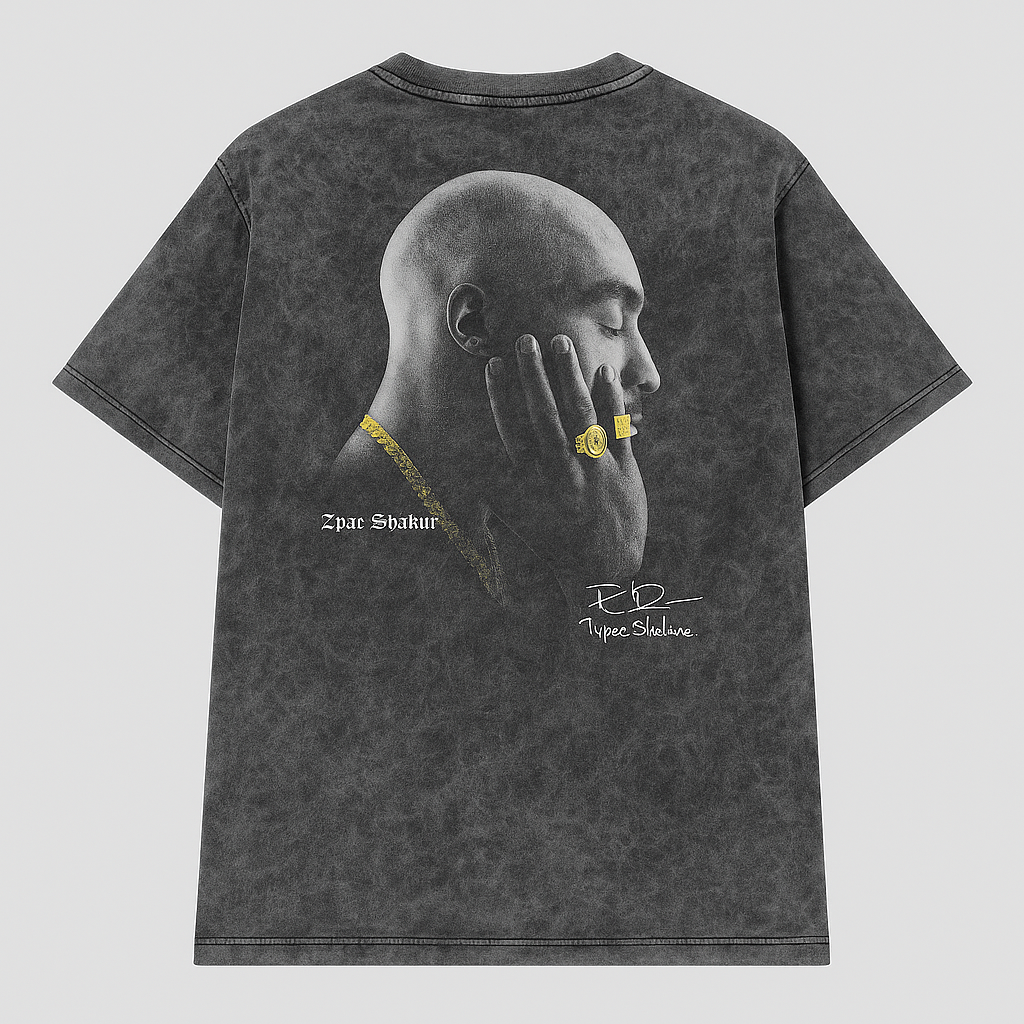 camiseta oversize 2pac