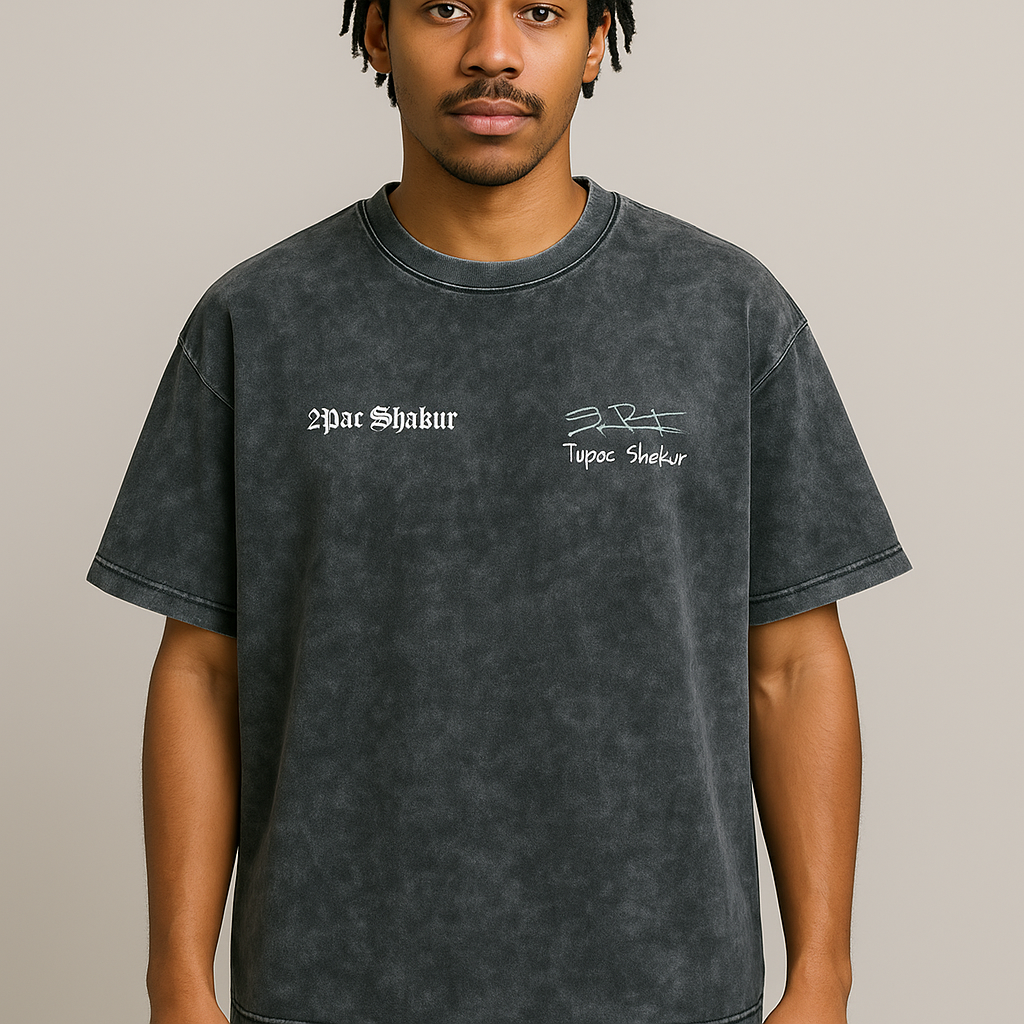 camiseta oversize 2pac