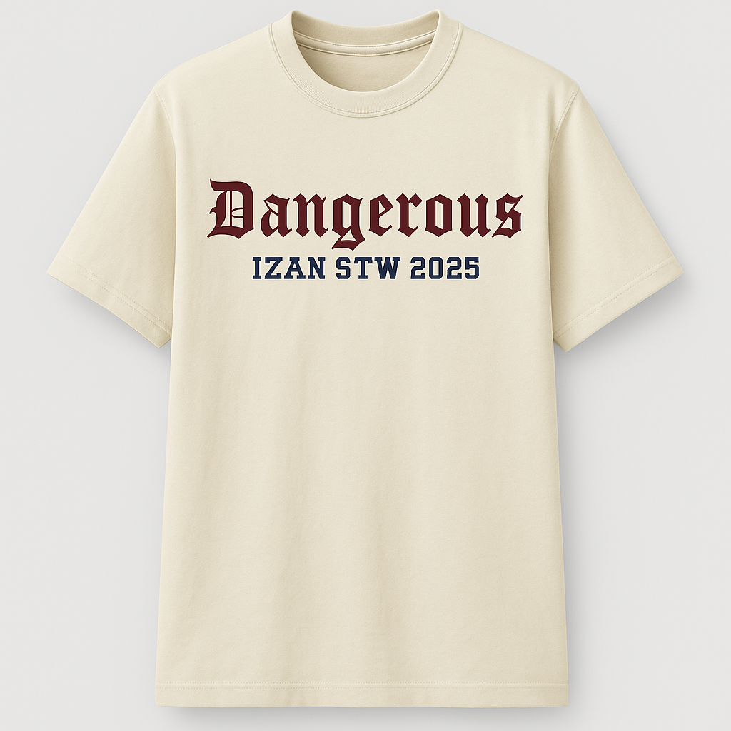 camiseta oversize DANGEROUS