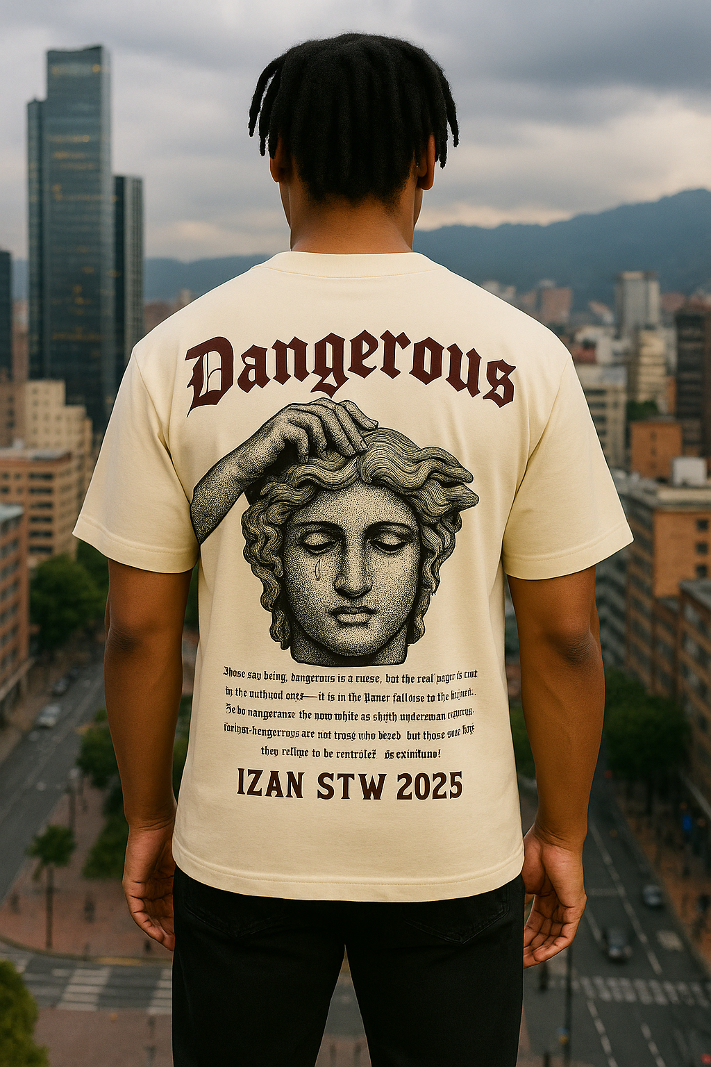 camiseta oversize DANGEROUS