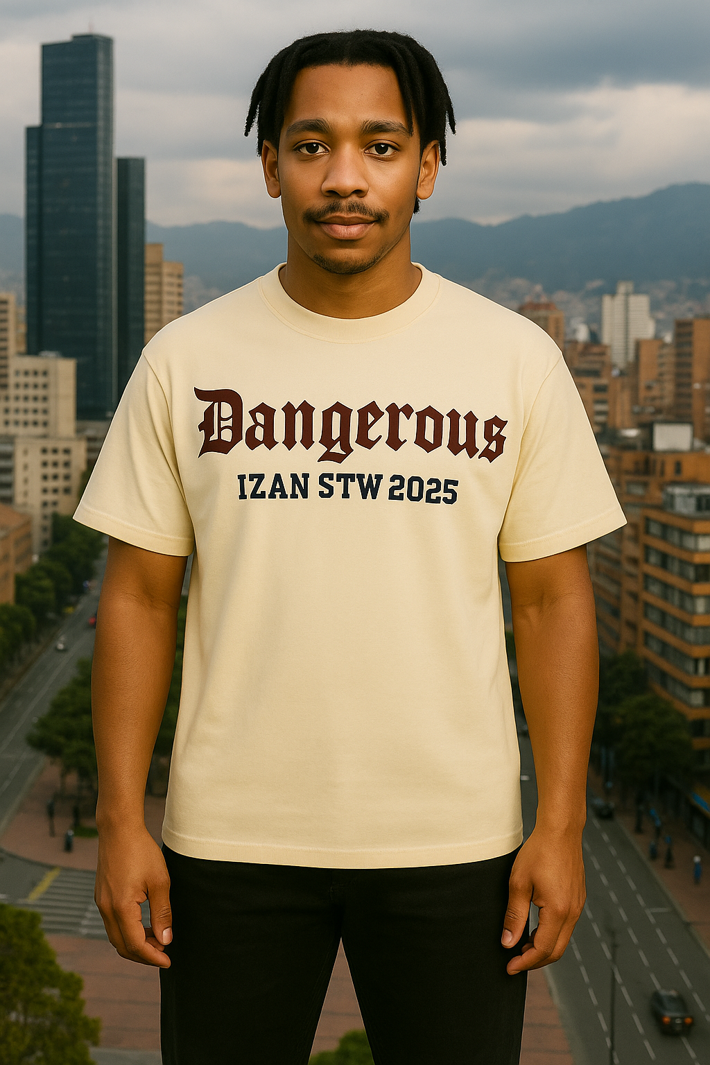 camiseta oversize DANGEROUS