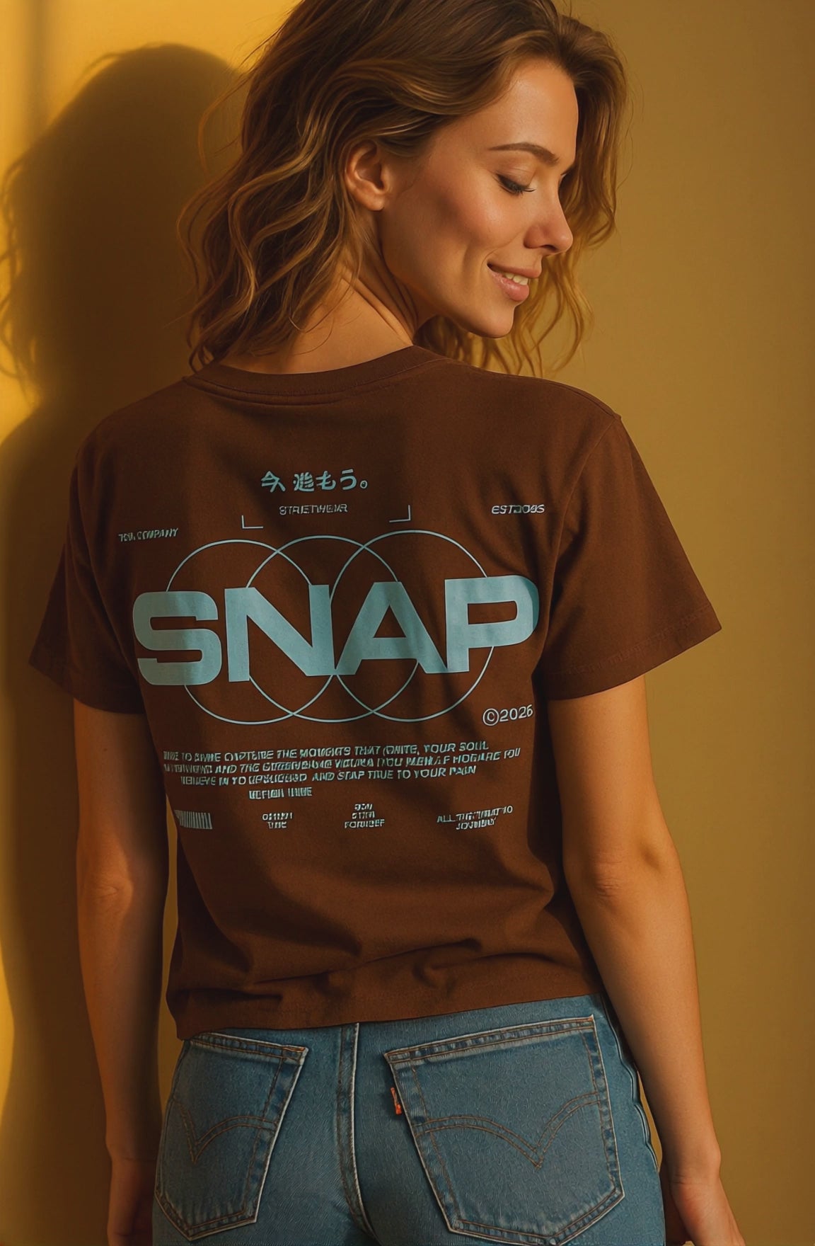 Camiseta snap unisex