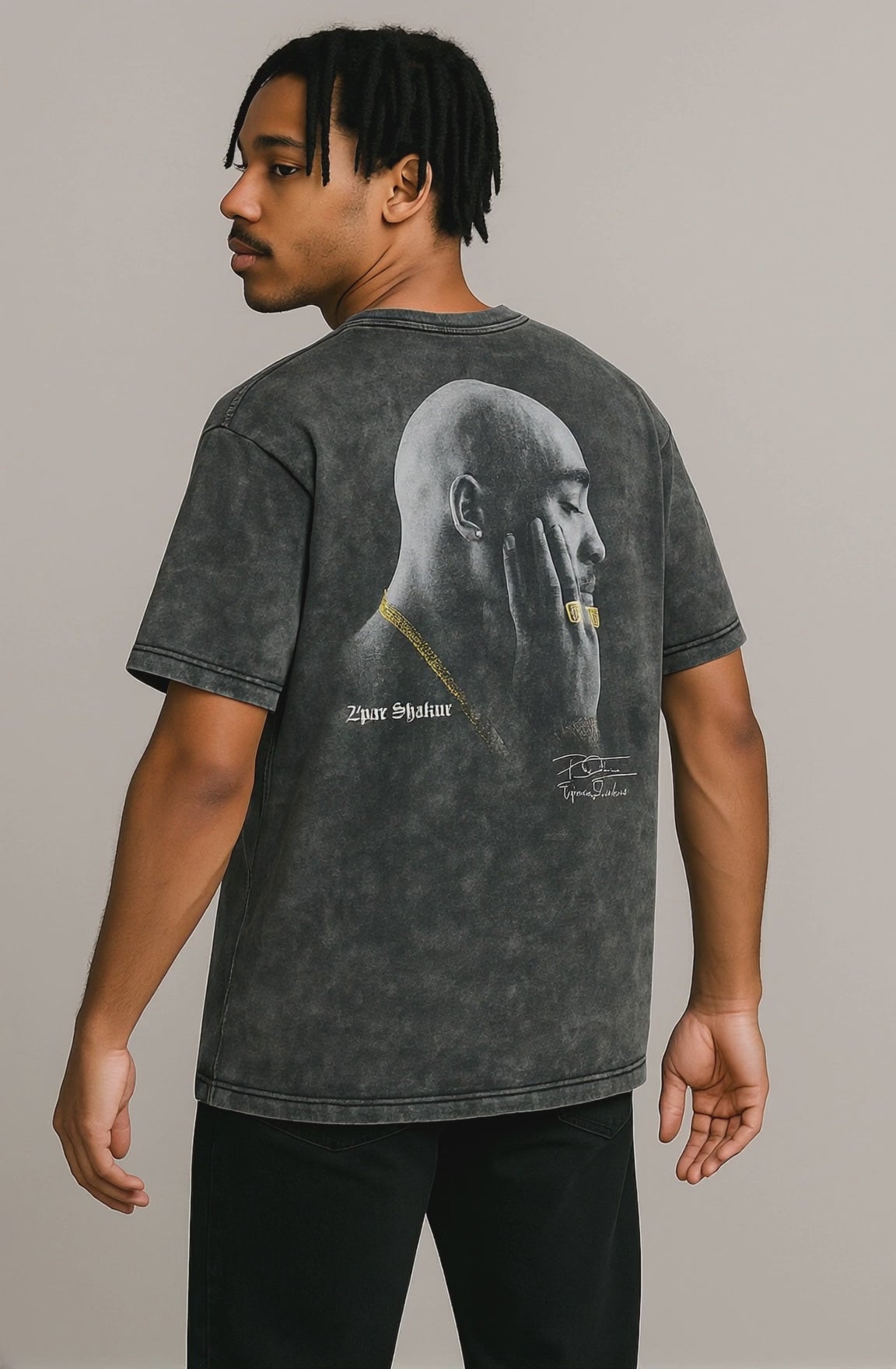 camiseta oversize 2pac