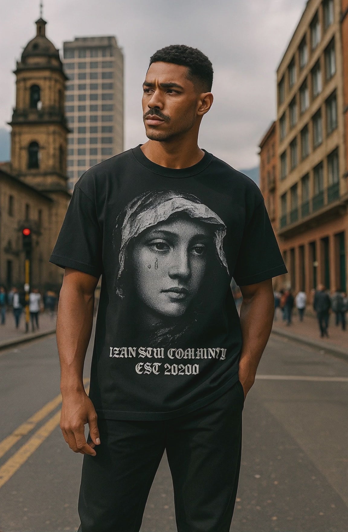 Camiseta oversize rostro PREMIUM